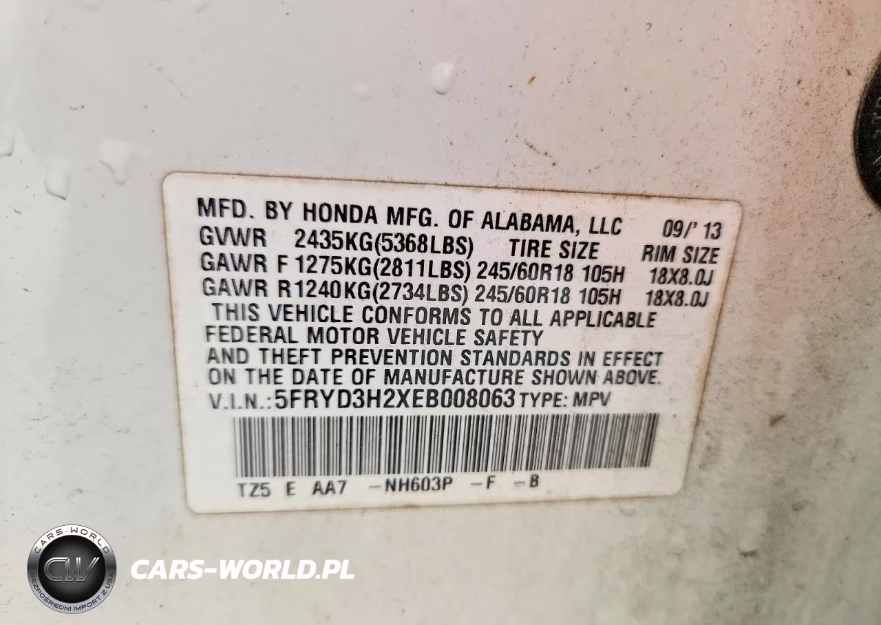 2014 Acura Mdx VIN:5FRYD3H2XEB008063 - 13