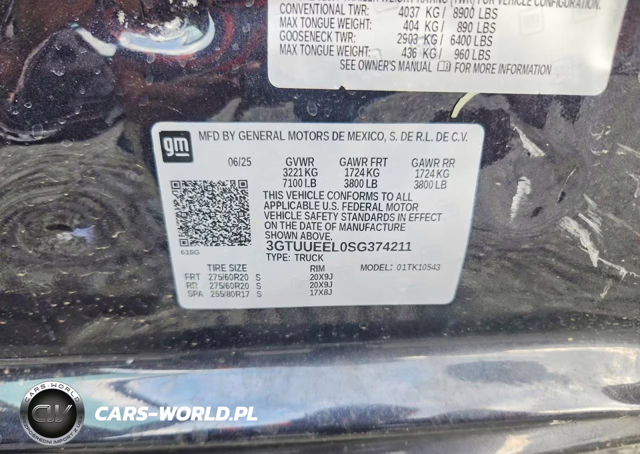 2025 GMC Sierra K1500 At4 VIN:3GTUUEEL0SG374211 - 12