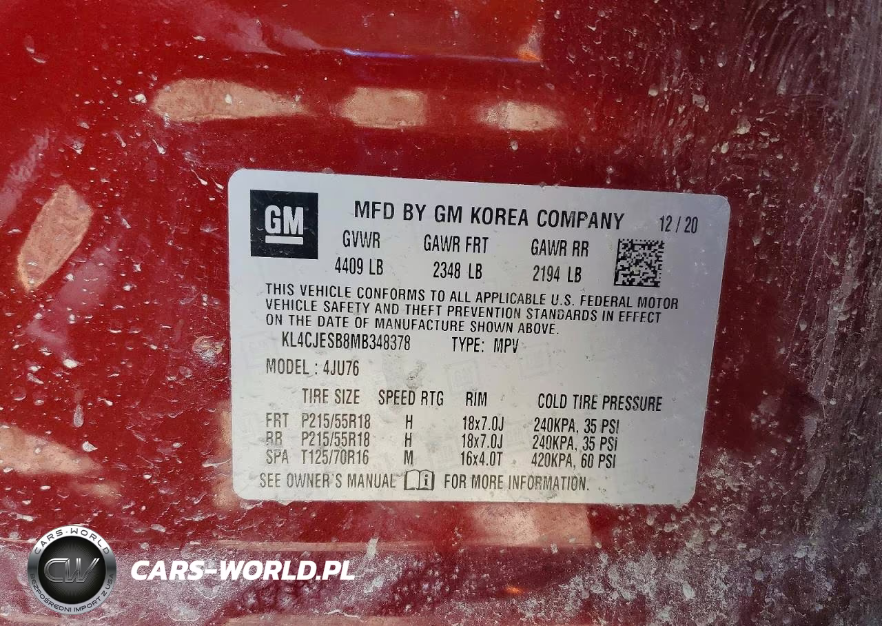 2021 Buick Encore Preferred VIN:KL4CJESB8MB348378 - 13