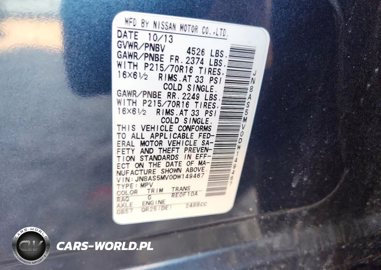 2013 Nissan Rogue S VIN:JN8AS5MV0DW149467 - 13
