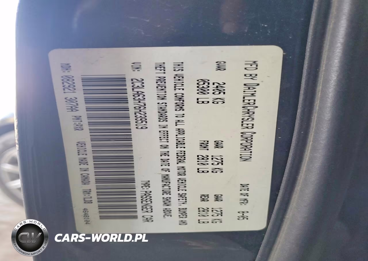2006 Chrysler 300C VIN:2C3LA63H76H239519 - 12