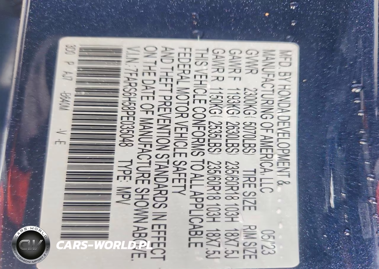 2023 Honda Cr-V Sport VIN:7FARS6H58PE035048 - 13