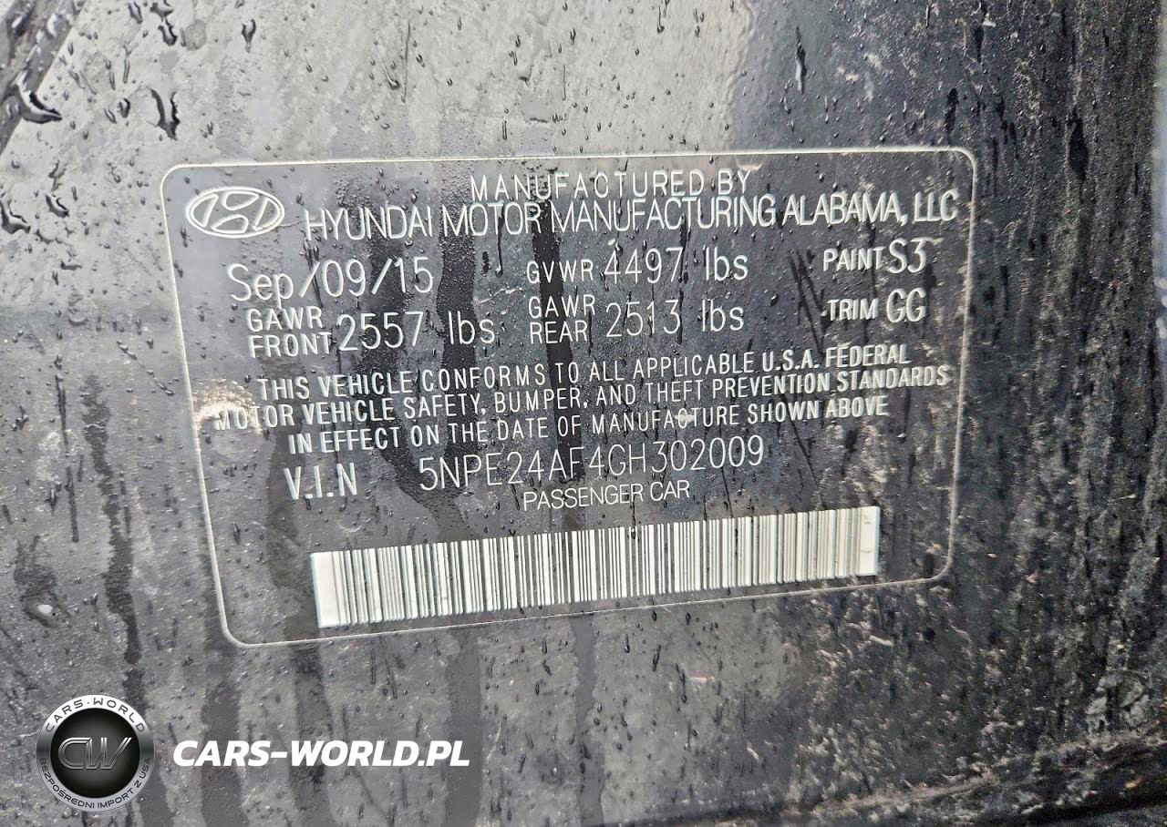 2016 Hyundai Sonata Se VIN:5NPE24AF4GH302009 - 12