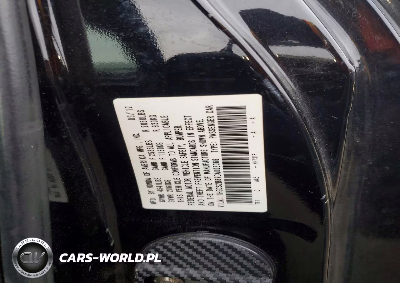 2012 Honda Accord Exl VIN:1HGCS2B87CA006366 - 13
