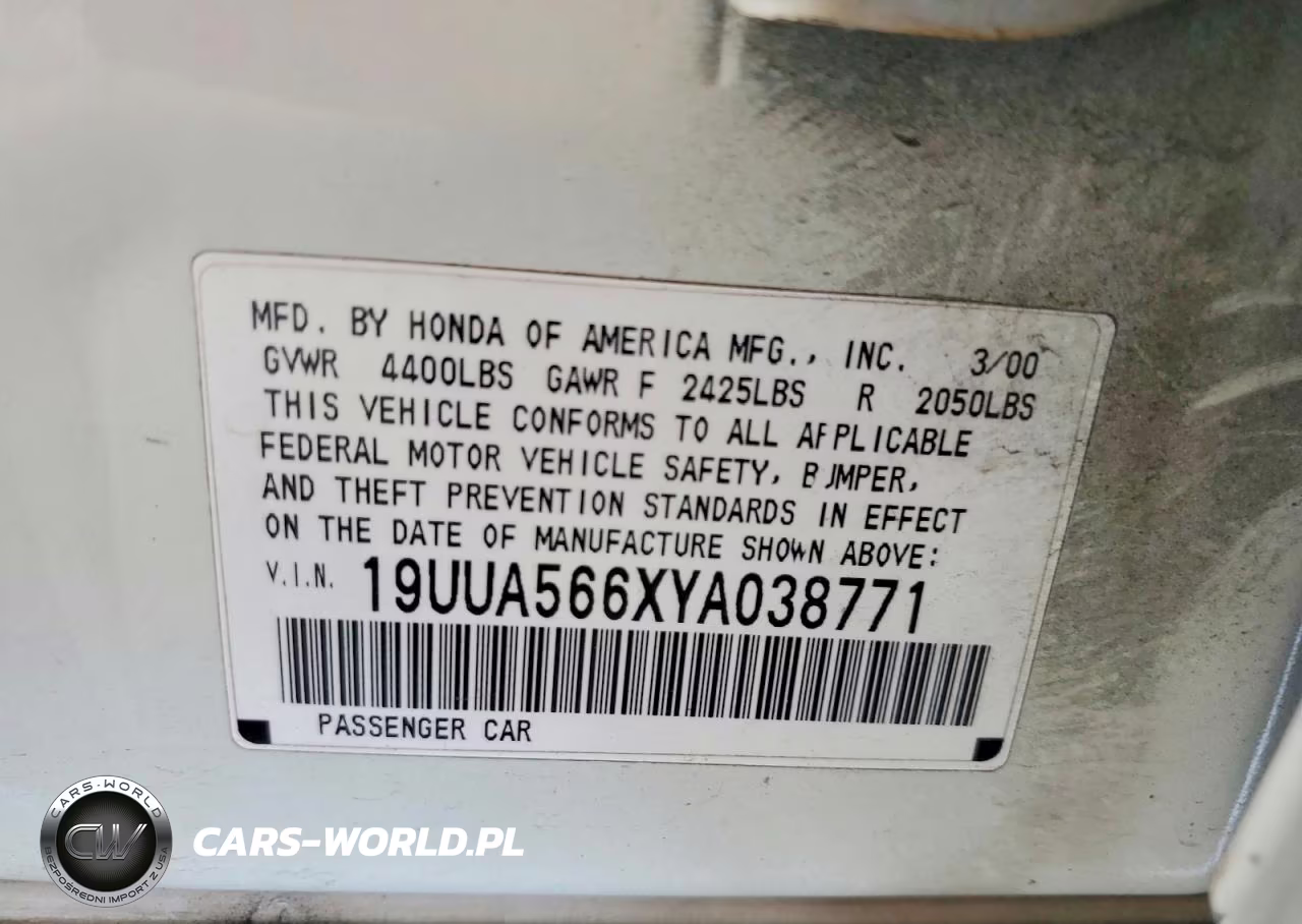 2000 Acura Tl 3.2 VIN:19UUA566XYA038771 - 13