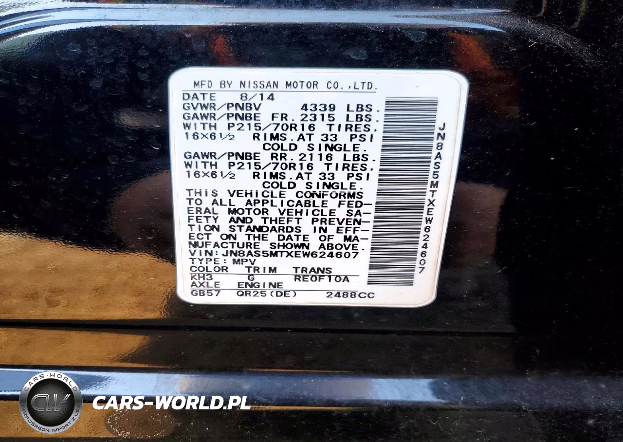 2014 Nissan Rogue Select S VIN:JN8AS5MTXEW624607 - 12
