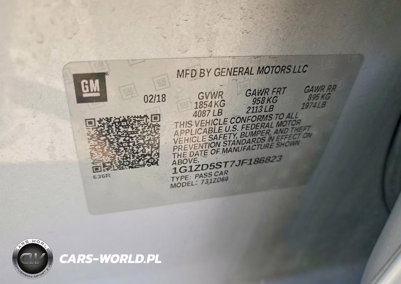 2018 Chevrolet Malibu Lt VIN:1G1ZD5ST7JF186823 - 12