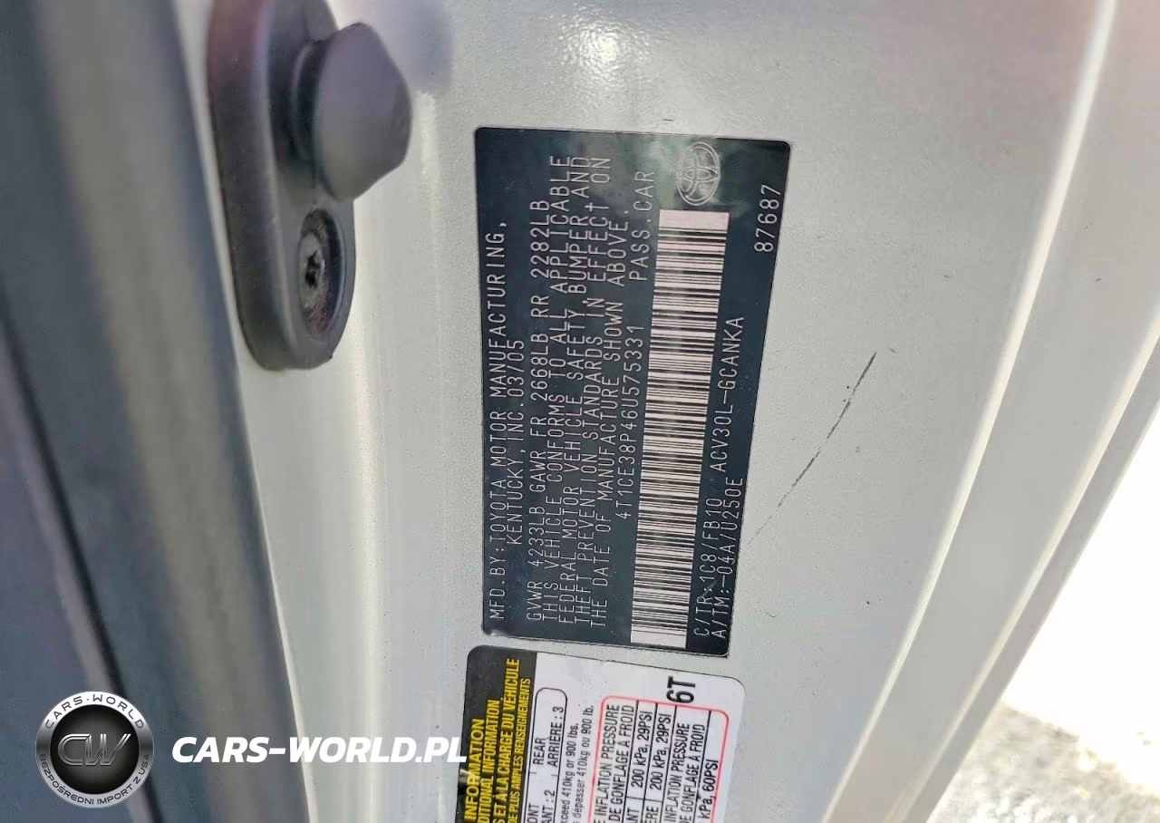 2006 Toyota Camry Solara Se VIN:4T1CE38P46U575331 - 12
