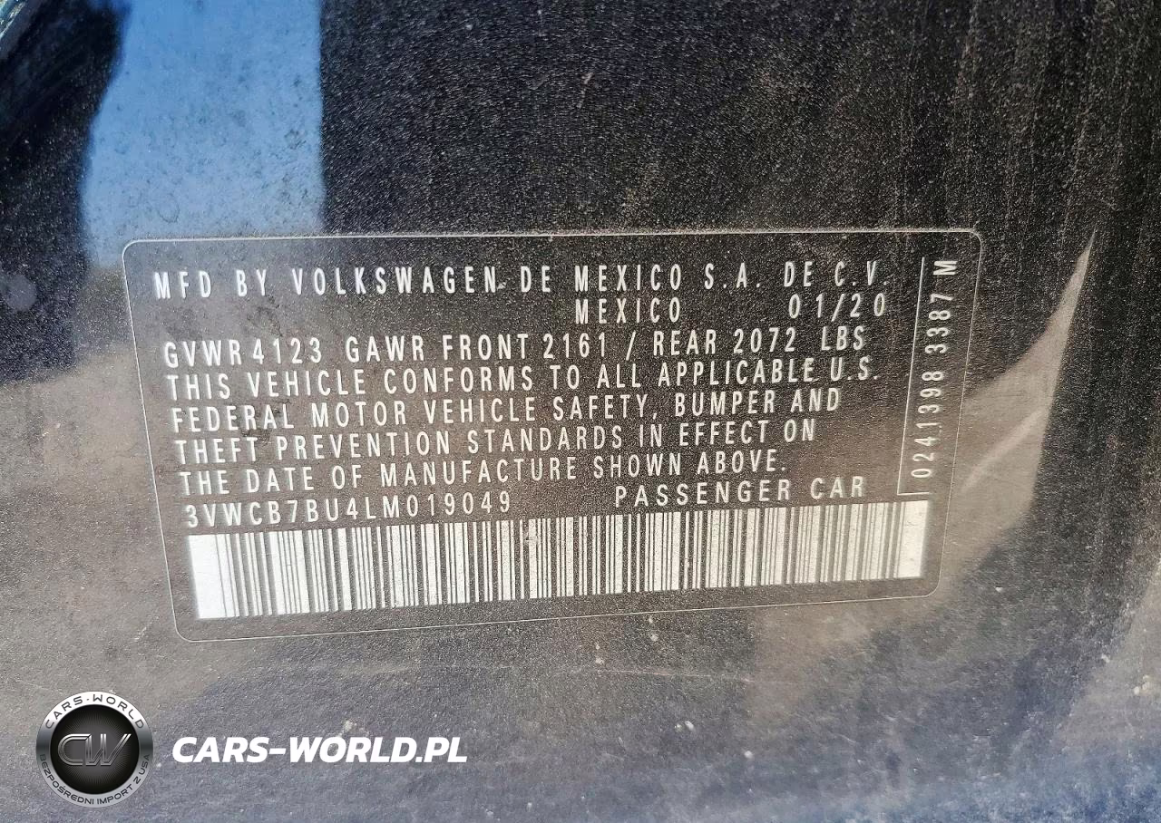 2020 Volkswagen Jetta VIN:3VWCB7BU4LM019049 - 12