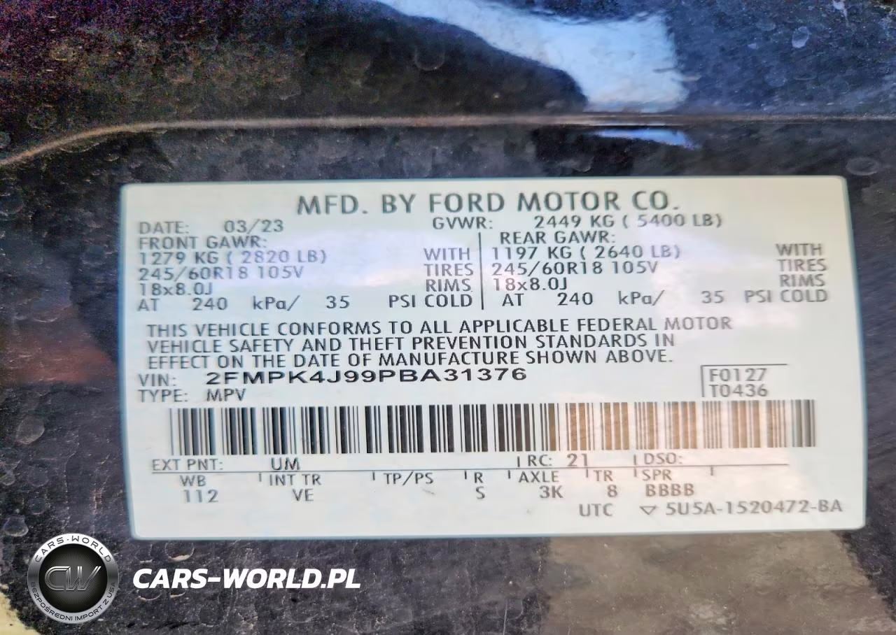 2023 Ford Edge Sel VIN:2FMPK4J99PBA31376 - 13