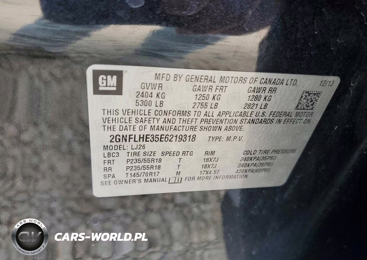 2014 Chevrolet Equinox Ltz VIN:2GNFLHE35E6219318 - 12