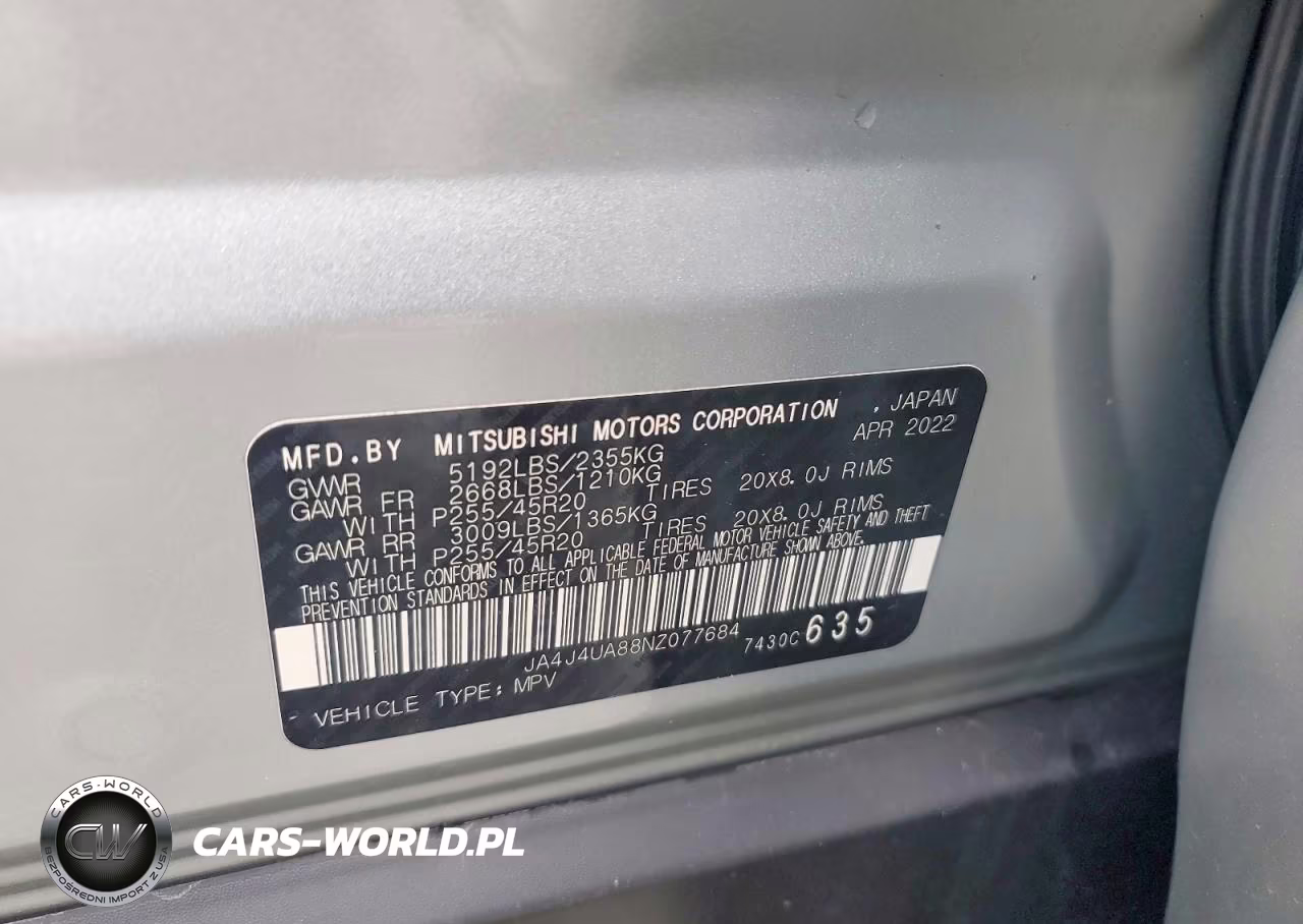 2022 Mitsubishi Outlander Se VIN:JA4J4UA88NZ077684 - 13