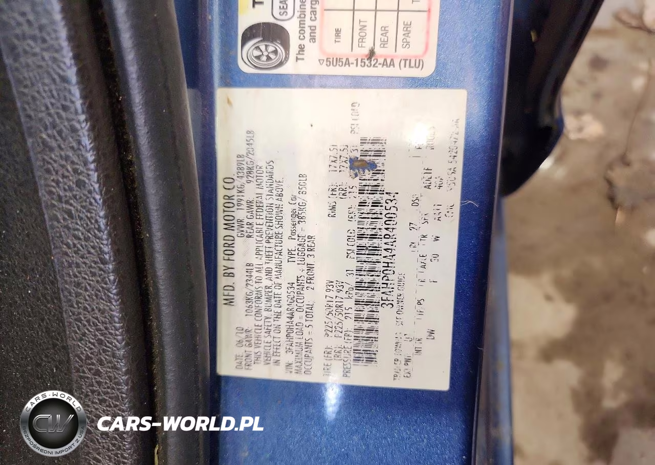 2010 Ford Fusion Se VIN:3FAHP0HA4AR400534 - 13