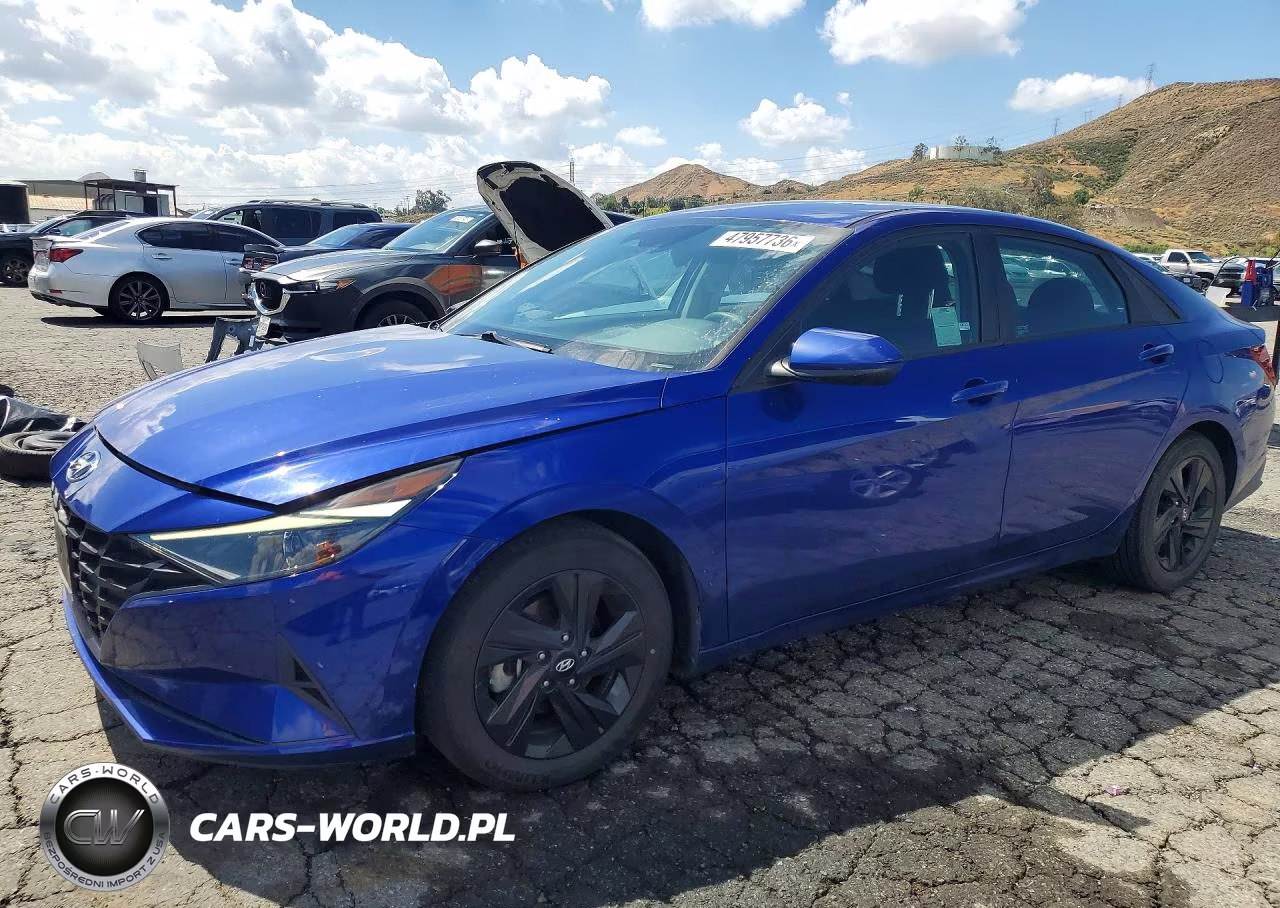 2021 Hyundai Elantra Hybrid Blue