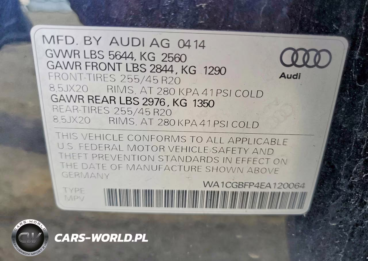 2014 Audi Sq5 Premium Plus VIN:WA1CGBFP4EA120064 - 14