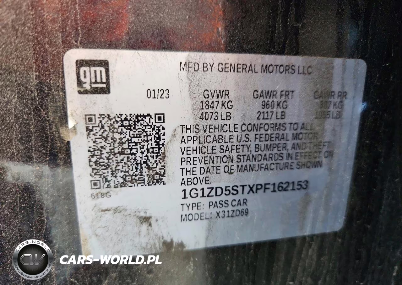 2023 Chevrolet Malibu Lt VIN:1G1ZD5STXPF162153 - 12