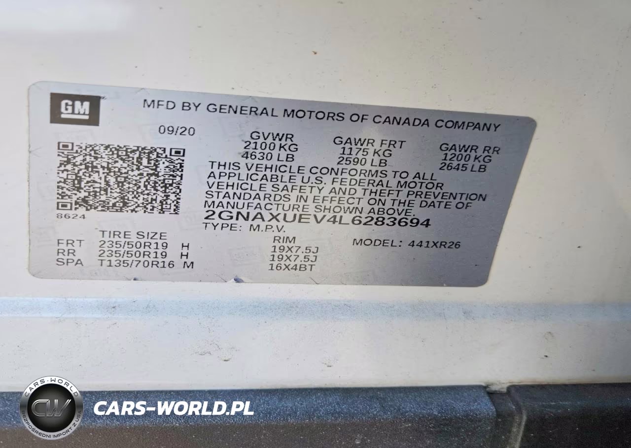 2020 Chevrolet Equinox Lt VIN:2GNAXUEV4L6283694 - 13