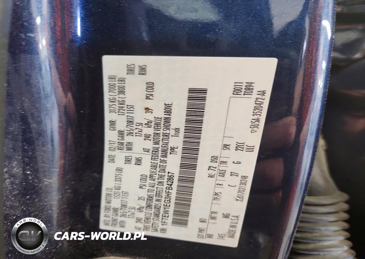 2017 Ford F150 Supercrew VIN:1FTEW1EG3HFB42867 - 12