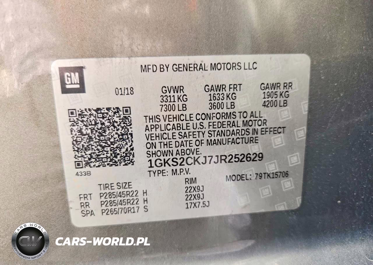 2018 GMC Yukon Denali VIN:1GKS2CKJ7JR252629 - 13
