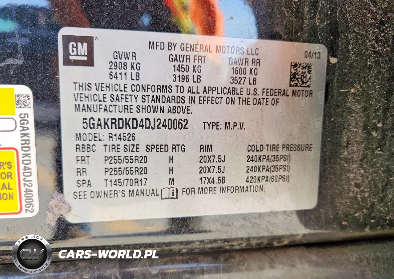 2013 Buick Enclave VIN:5GAKRDKD4DJ240062 - 13