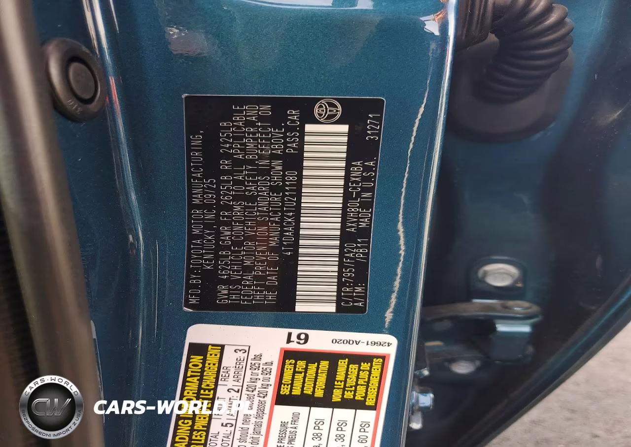 2026 Toyota Camry Le VIN:4T1DAACK4TU211180 - 12