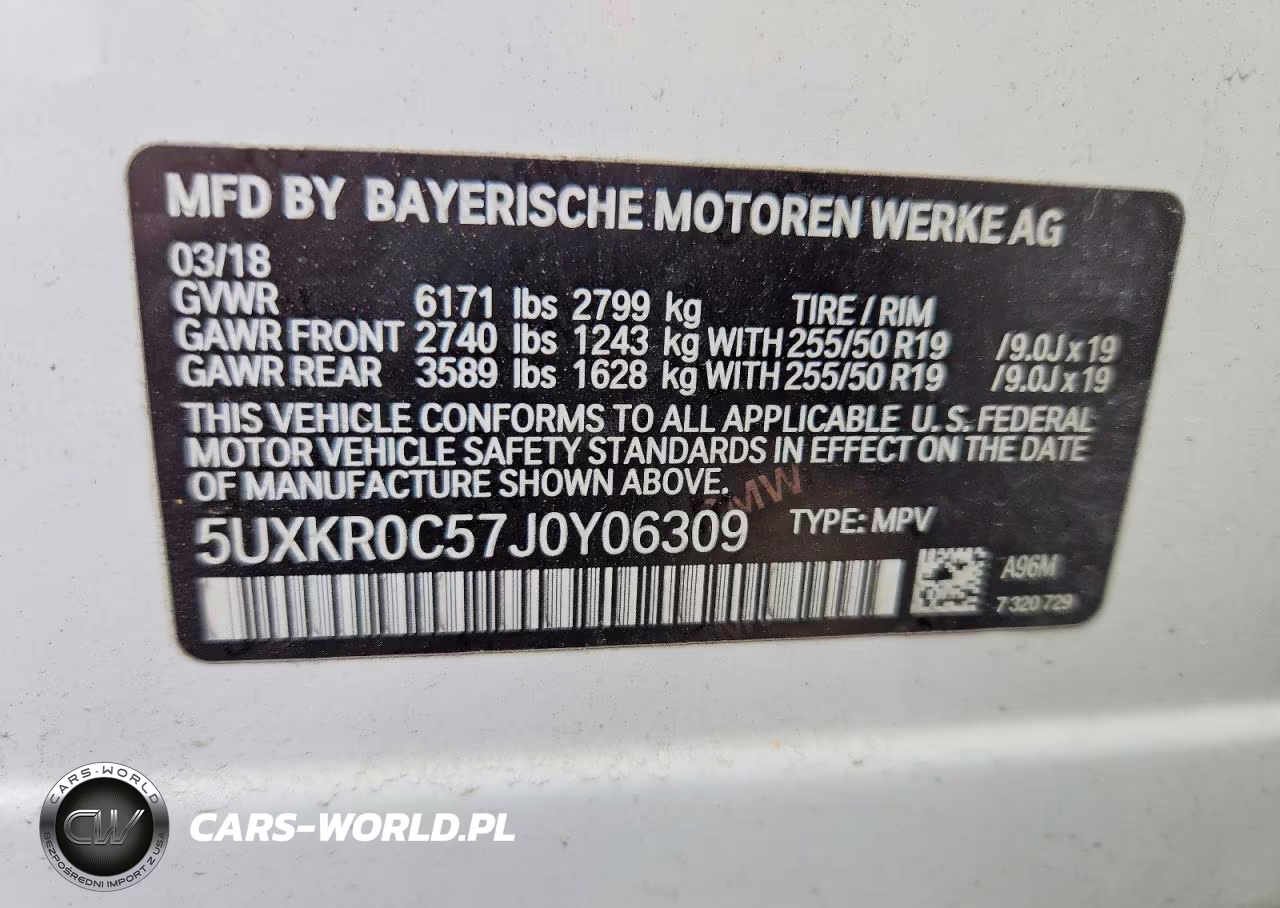 2018 BMW X5 xDrive35I VIN:5UXKR0C57J0Y06309 - 14
