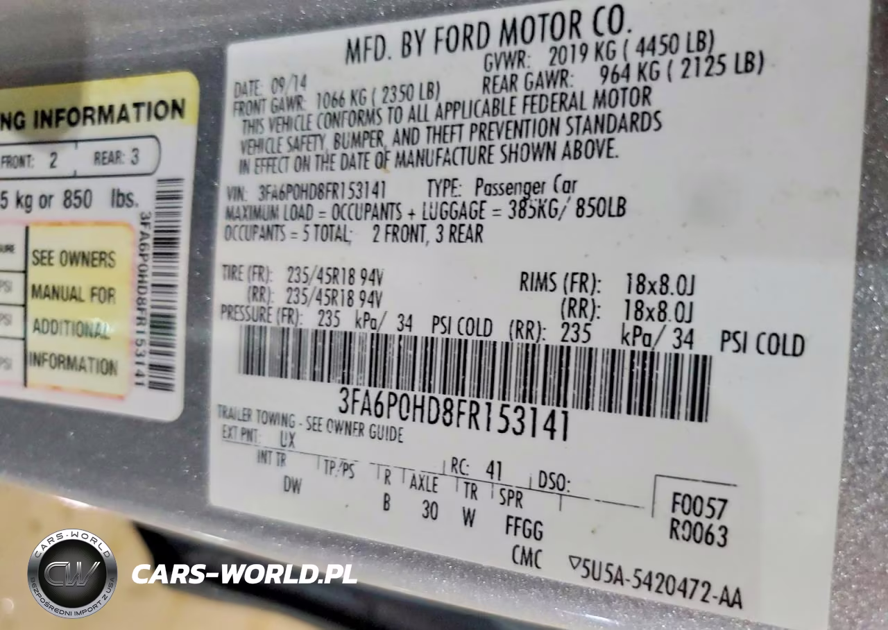 2015 Ford Fusion Se VIN:3FA6P0HD8FR153141 - 12