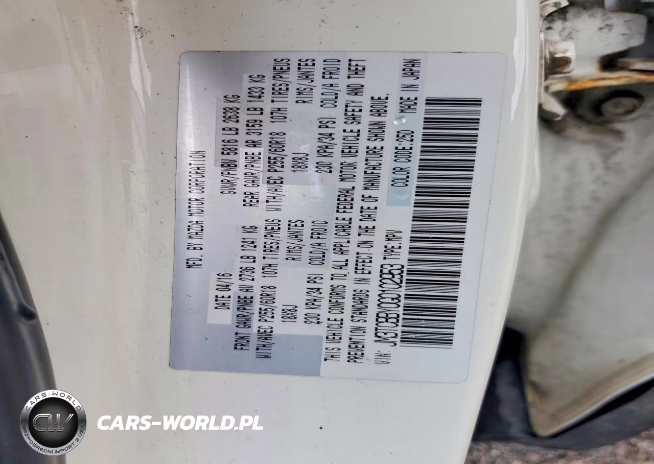 2016 Mazda Cx-9 Touring VIN:JM3TCBBY0G0102953 - 13