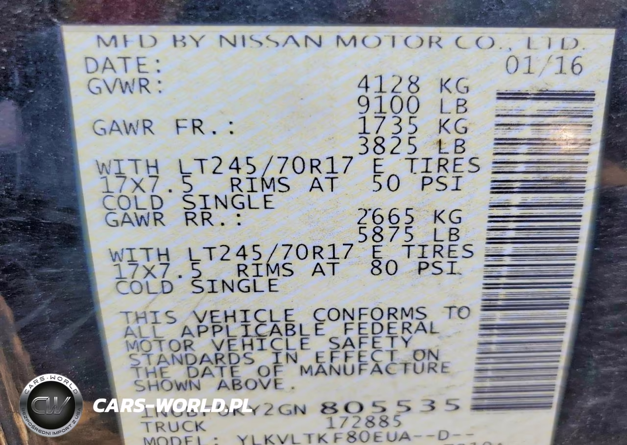2016 Nissan Nv 2500 Hd Sv VIN:1N6BF0KY2GN805535 - 13