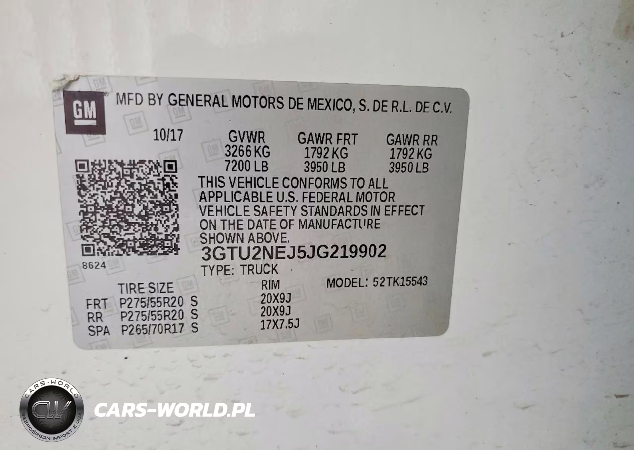 2018 GMC Sierra K1500 Slt VIN:3GTU2NEJ5JG219902 - 12