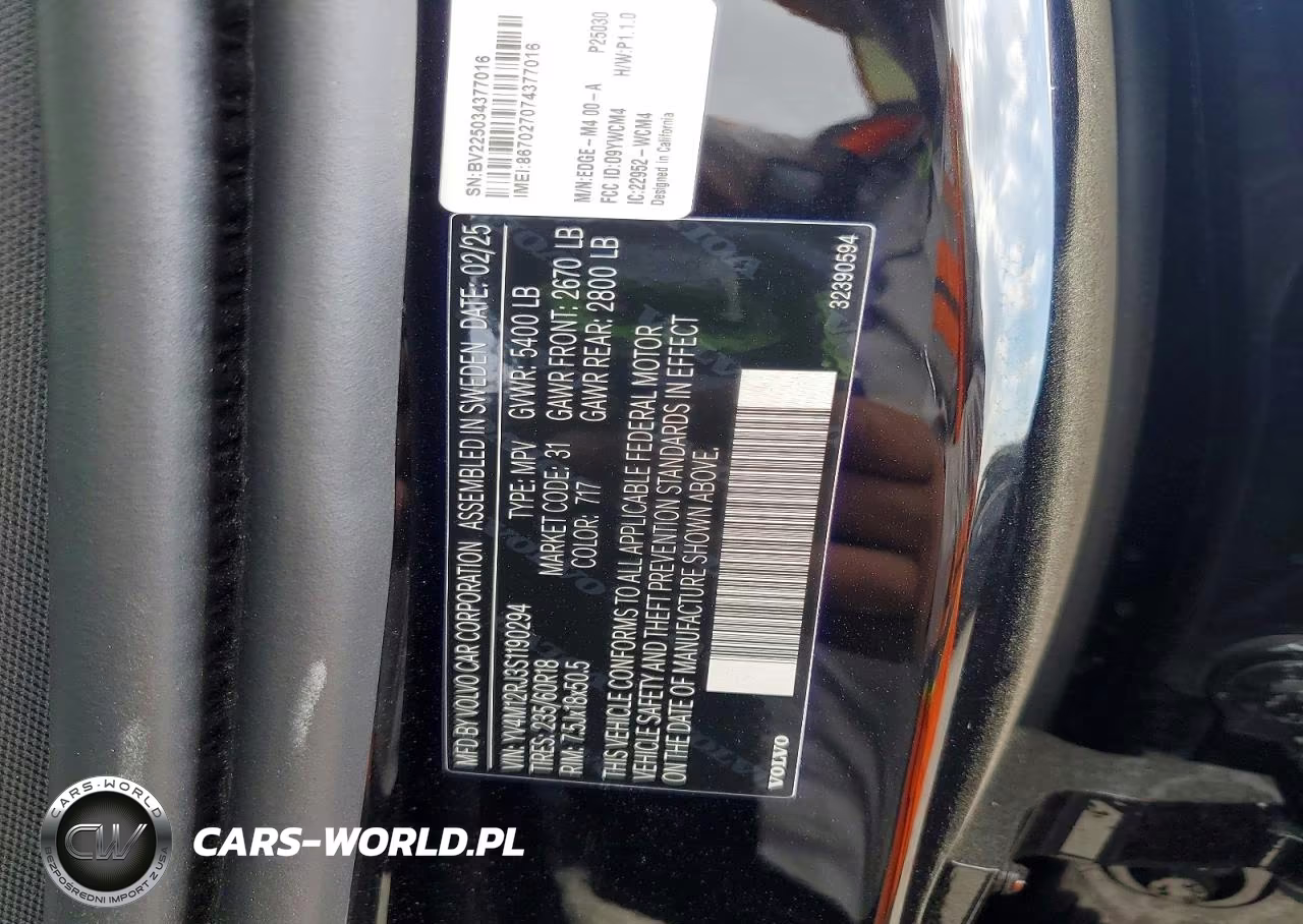 2025 Volvo Xc60 Core VIN:YV4M12RJ3S1190294 - 13