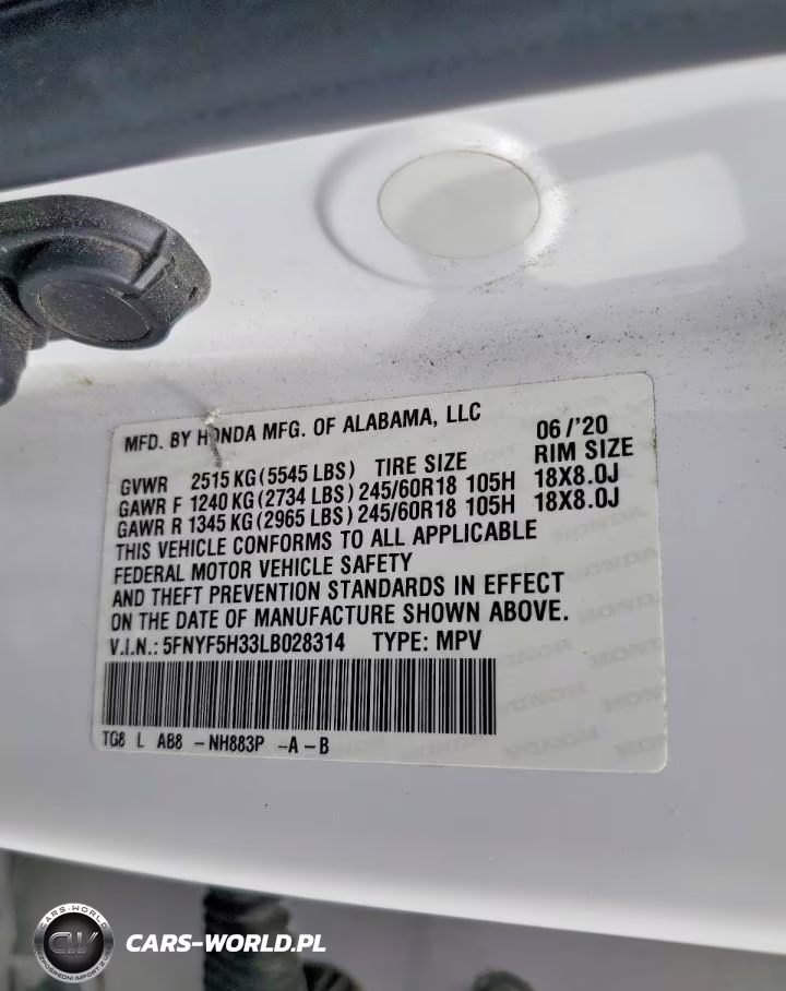 2020 Honda Pilot Ex VIN:5FNYF5H33LB028314 - 13