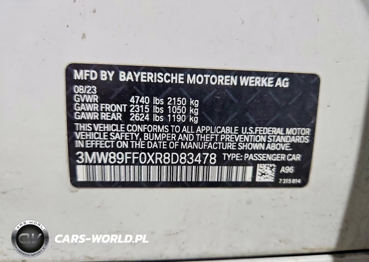 2024 BMW 330Xi VIN:3MW89FF0XR8D83478 - 12