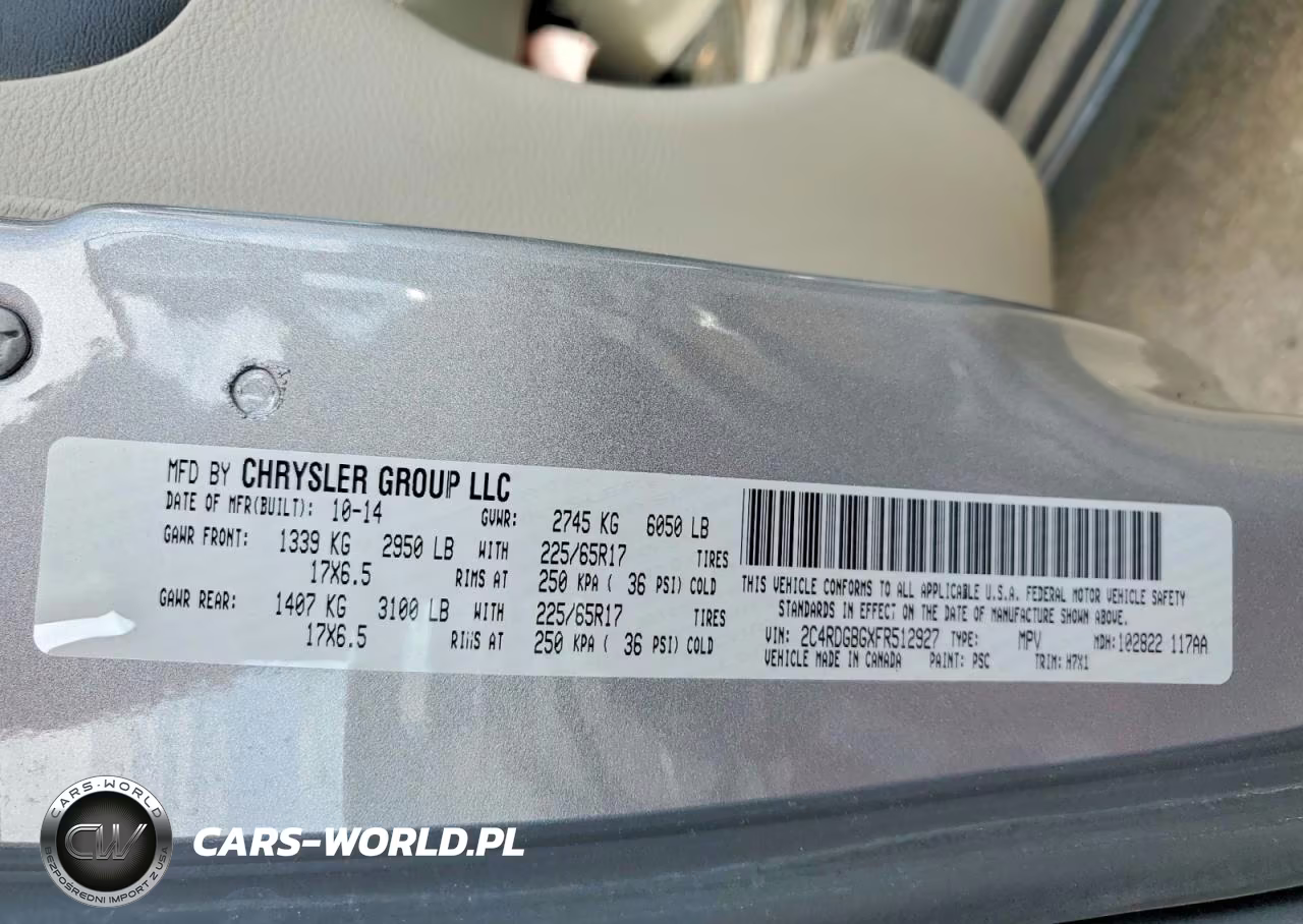2015 Dodge Grand Caravan Se VIN:2C4RDGBGXFR512927 - 13