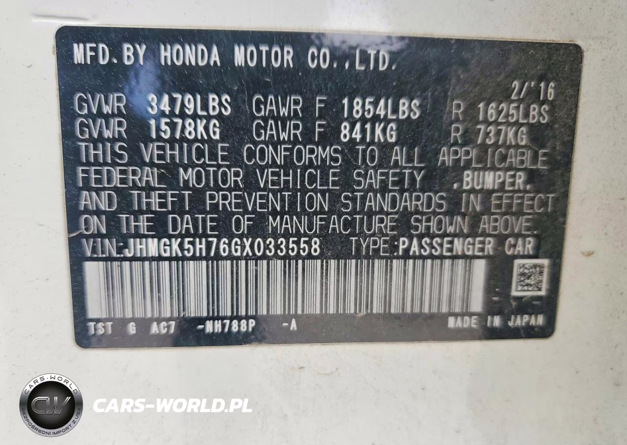 2016 Honda Fit Ex VIN:JHMGK5H76GX033558 - 14