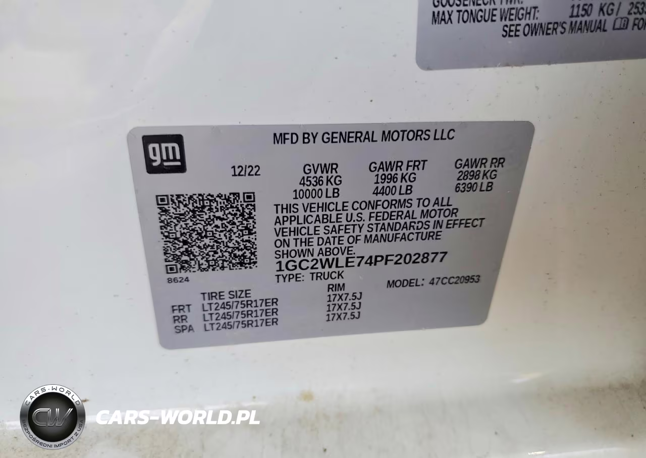 2023 Chevrolet Silverado C2500 Heavy Duty VIN:1GC2WLE74PF202877 - 12