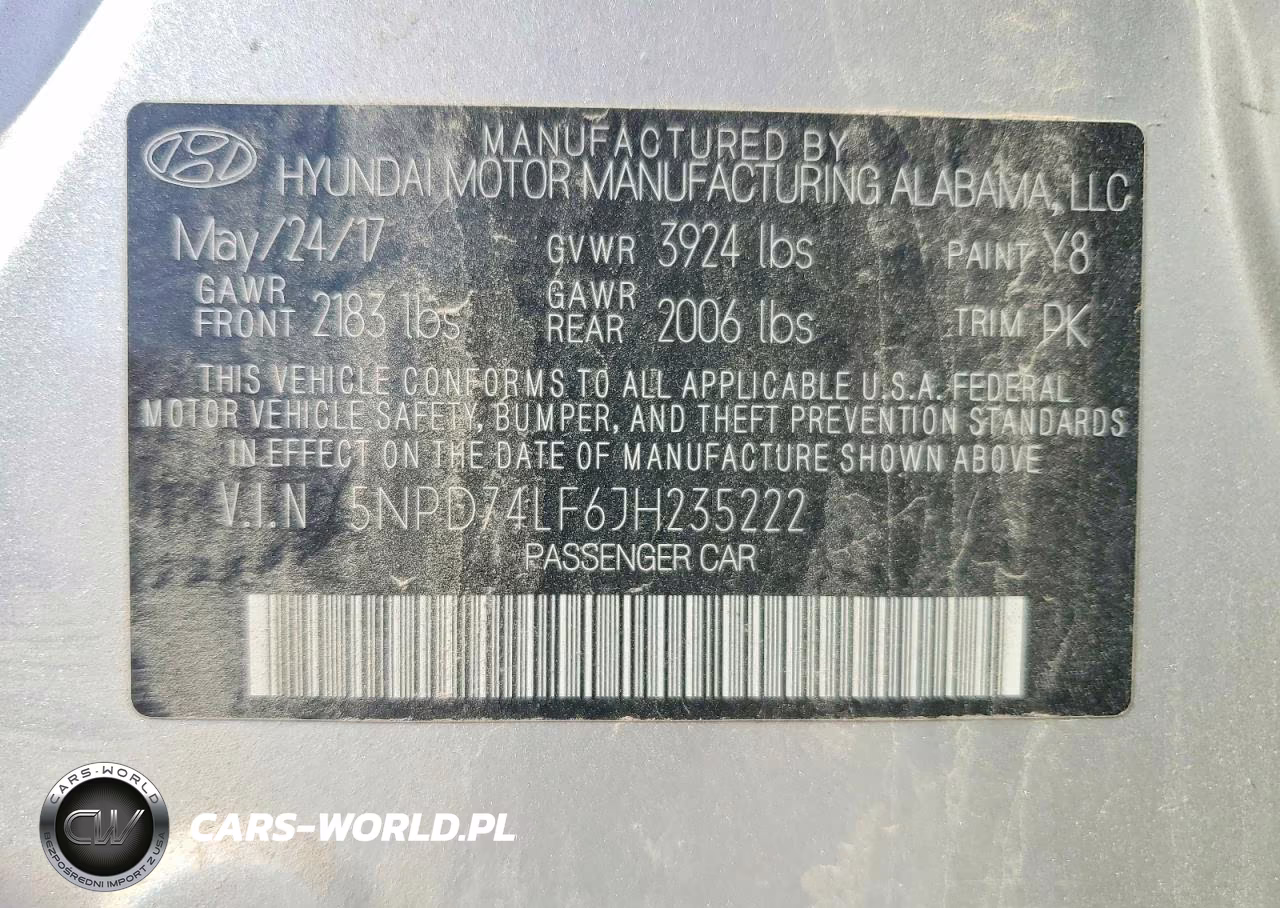 2018 Hyundai Elantra Se VIN:5NPD74LF6JH235222 - 12