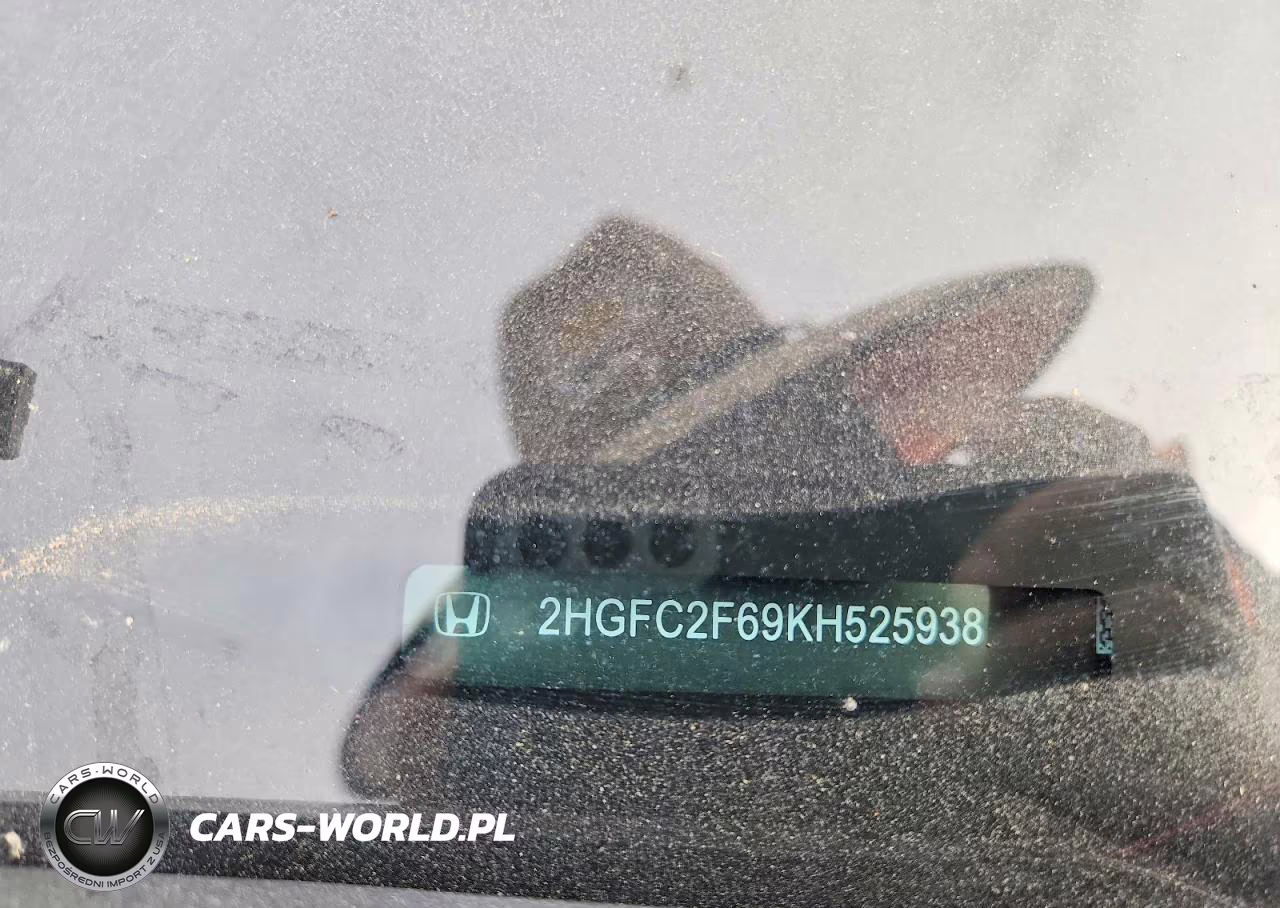 2019 Honda Civic Lx VIN:2HGFC2F69KH525938 - 12