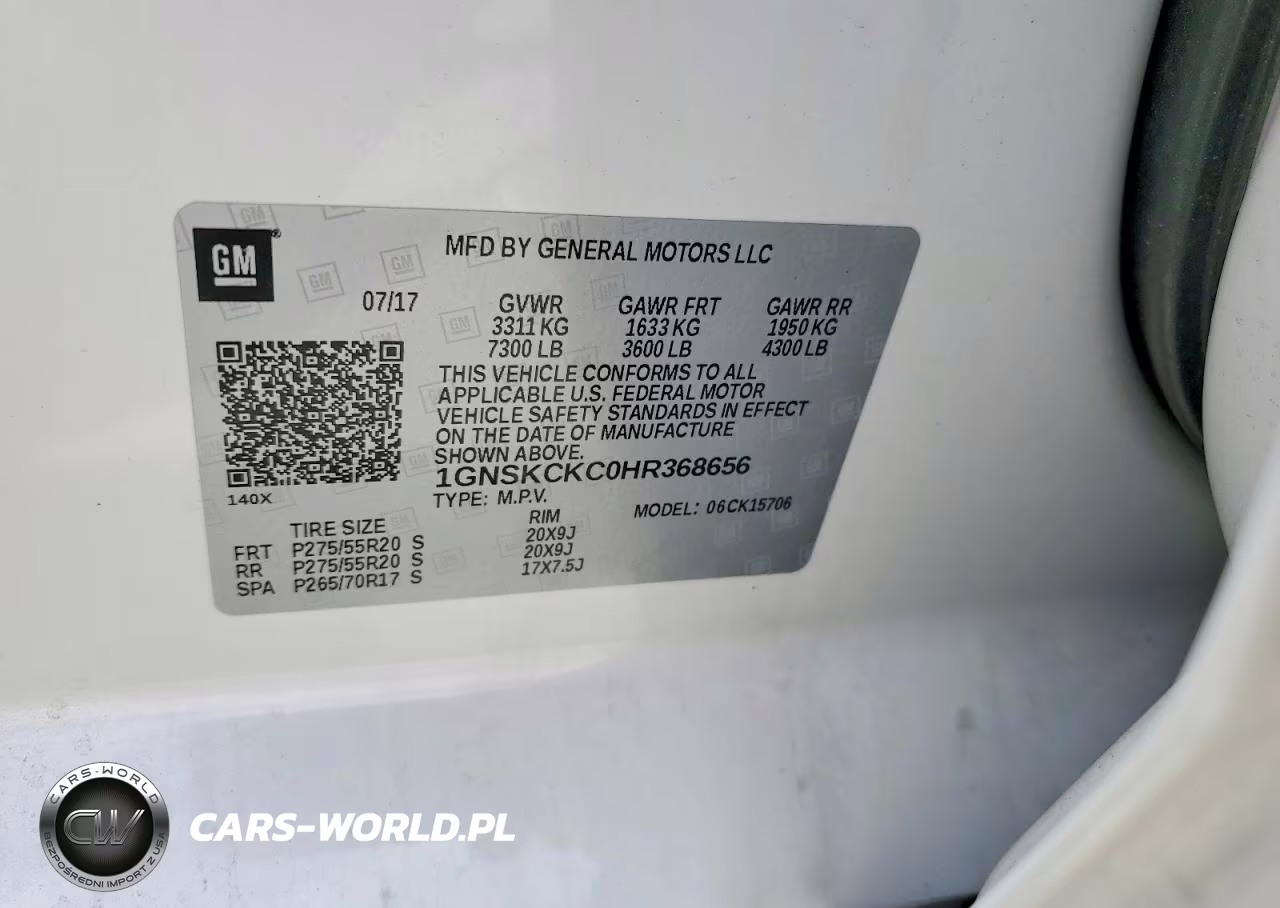 2017 Chevrolet Tahoe K1500 Premier VIN:1GNSKCKC0HR368656 - 14
