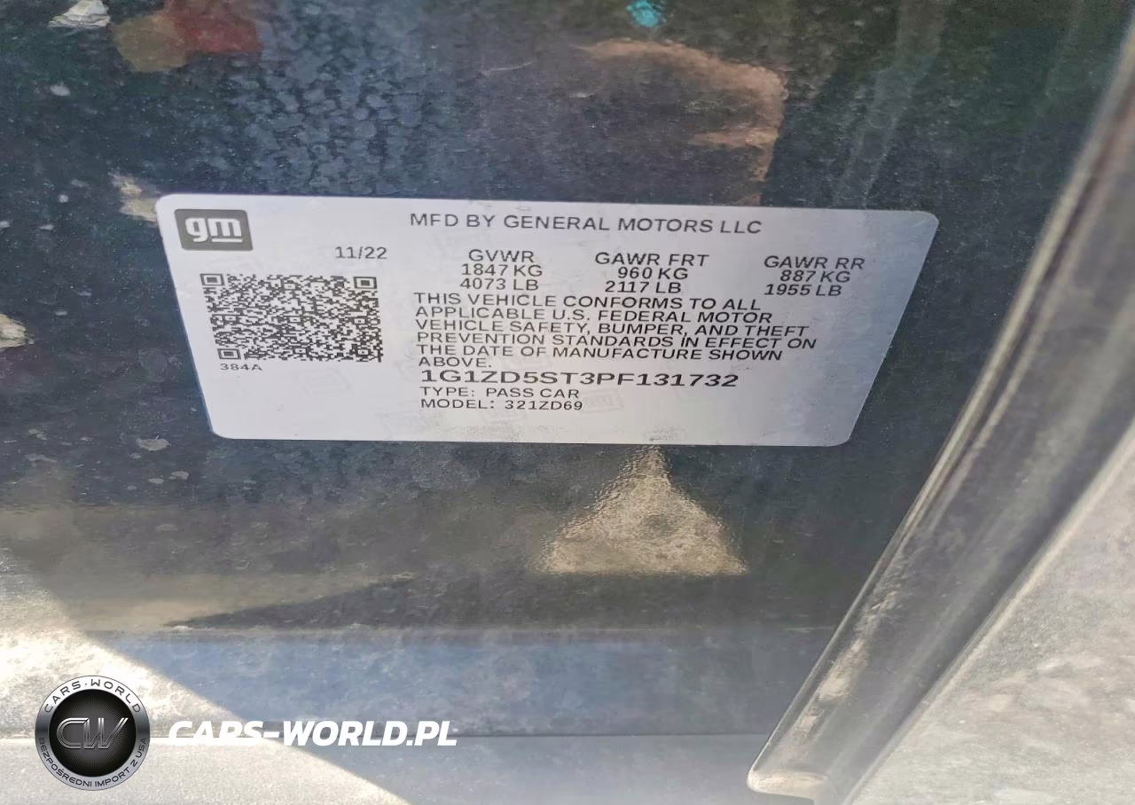 2023 Chevrolet Malibu Lt VIN:1G1ZD5ST3PF131732 - 12