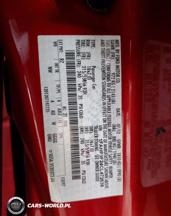 2012 Ford Focus Se VIN:1FAHP3F24CL472638 - 12