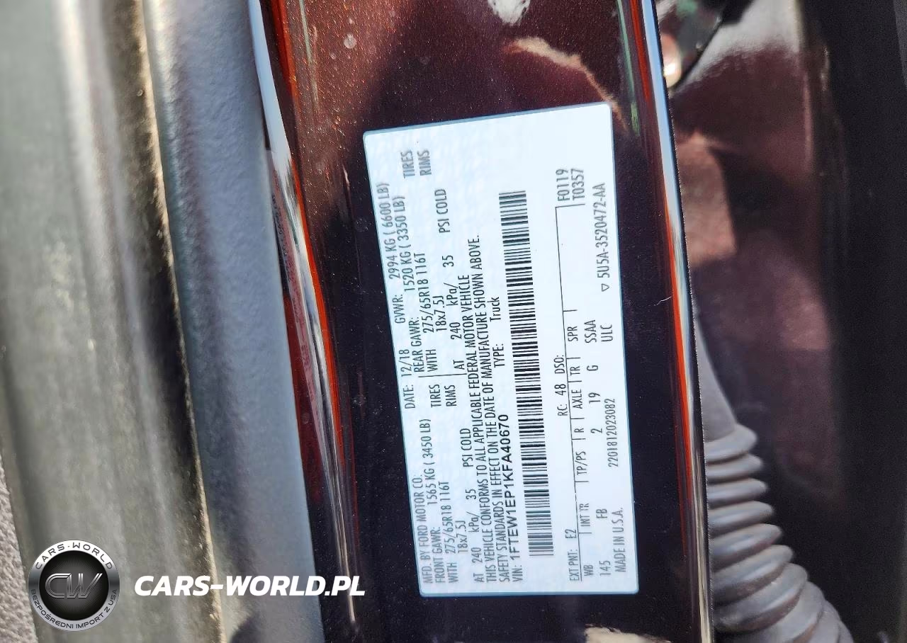 2019 Ford F150 Supercrew VIN:1FTEW1EP1KFA40670 - 12