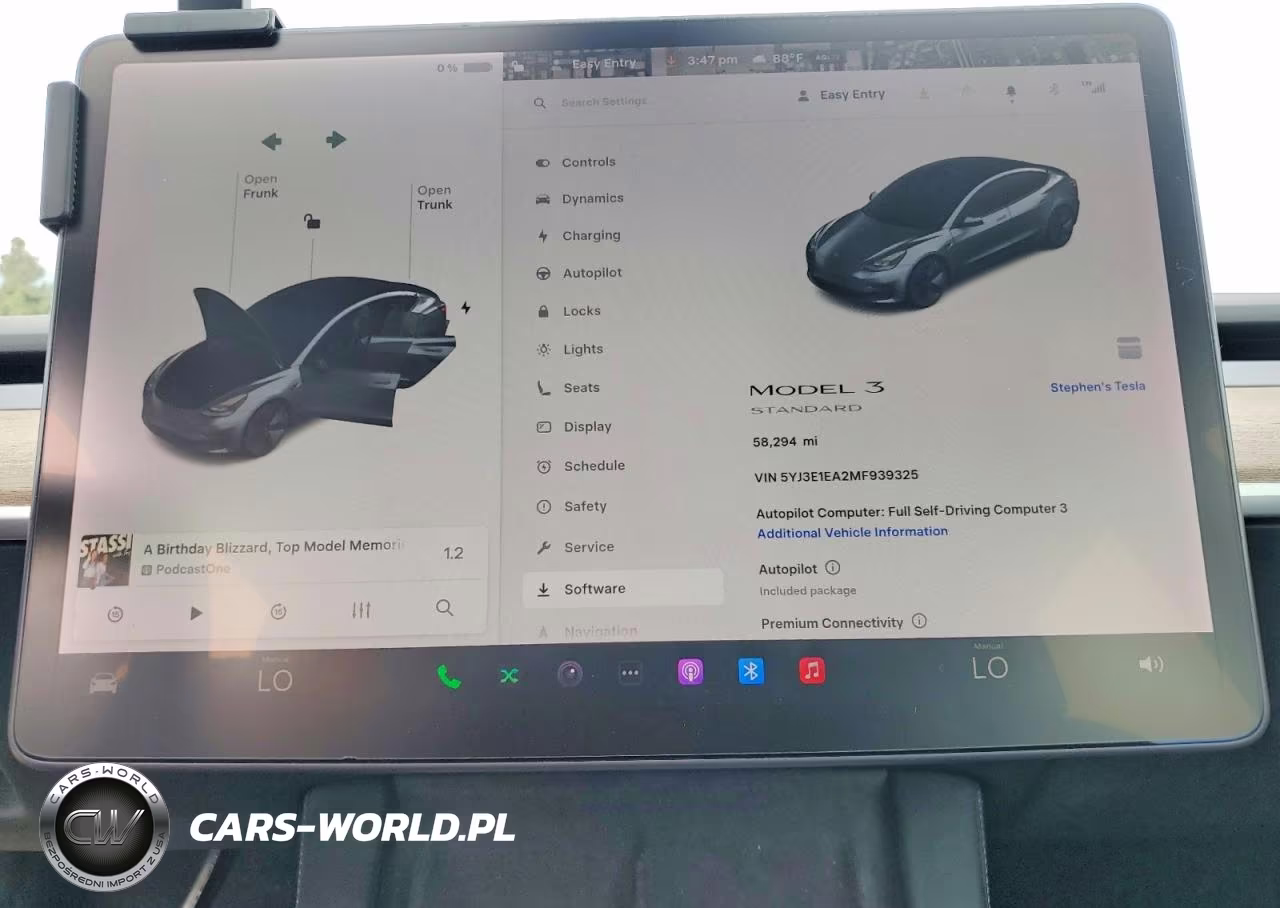 2021 Tesla Model 3 VIN:5YJ3E1EA2MF939325 - 9
