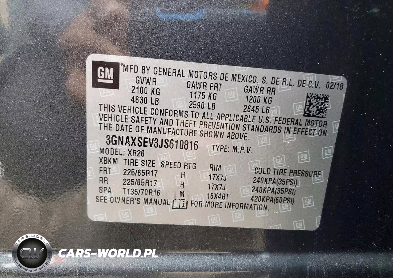 2018 Chevrolet Equinox Lt VIN:3GNAXSEV3JS610816 - 13