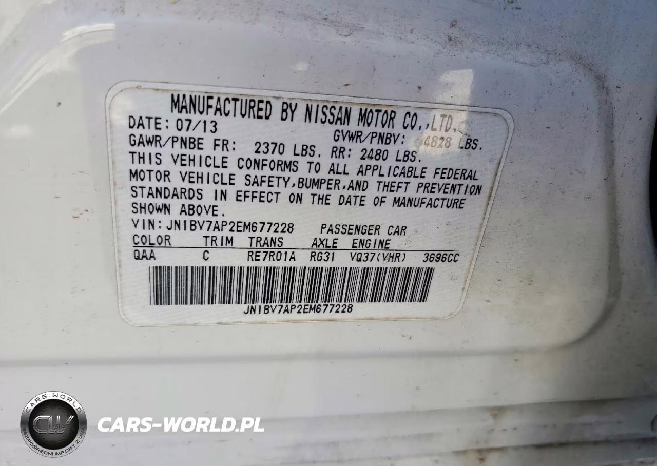 2014 Infiniti Q50 Premium VIN:JN1BV7AP2EM677228 - 12