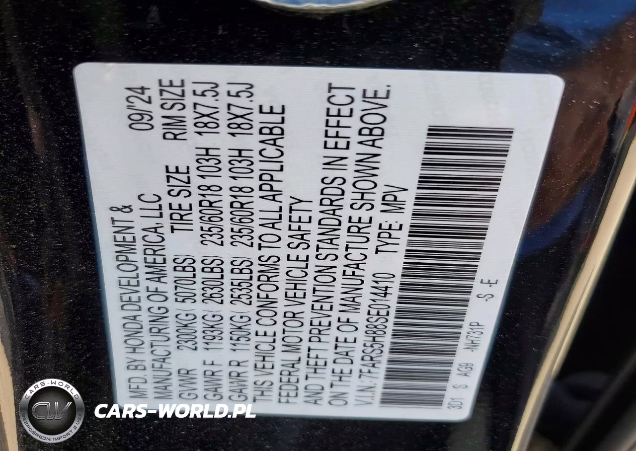 2025 Honda Cr-V Sport-L VIN:7FARS5H88SE014410 - 12