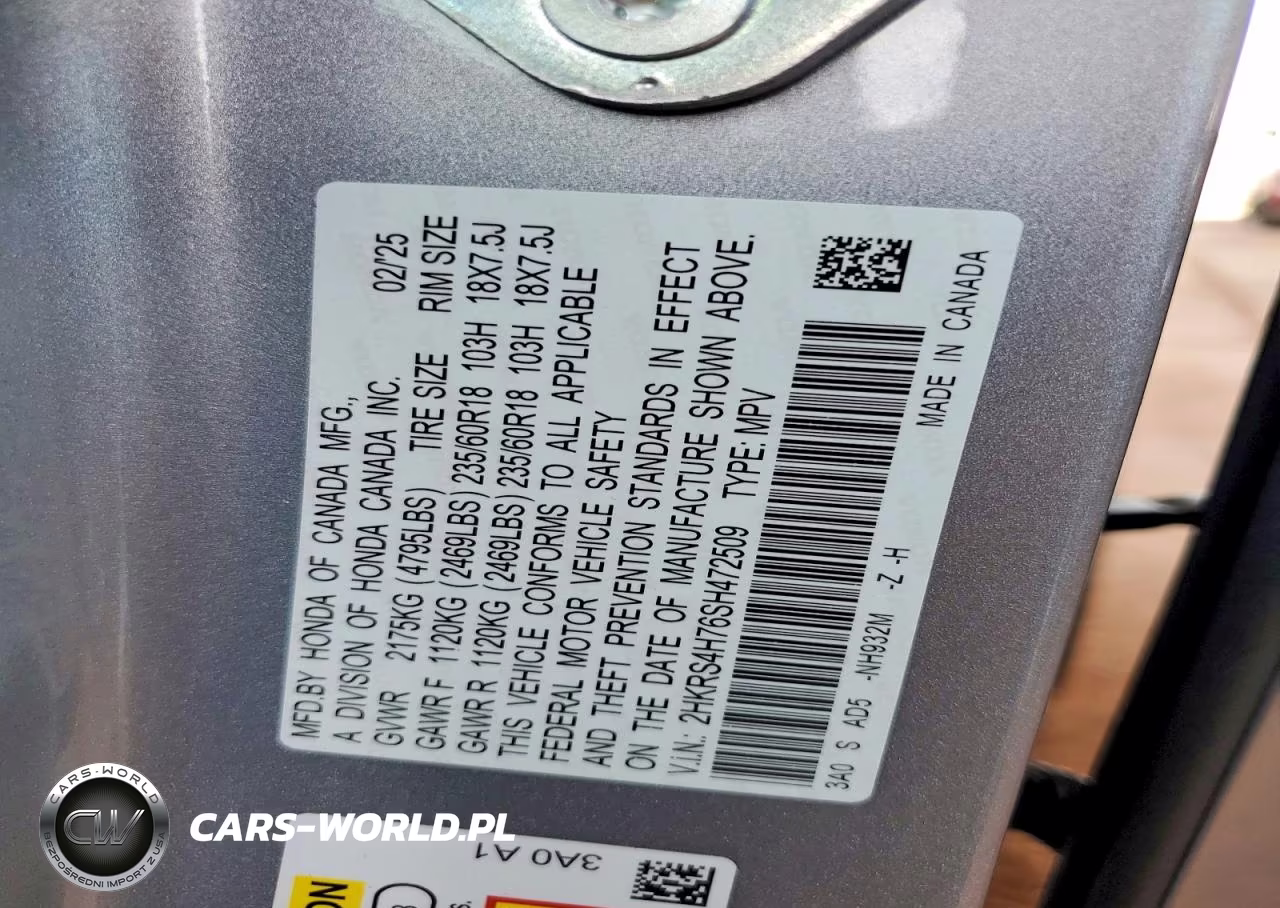 2025 Honda Cr-V Exl VIN:2HKRS4H76SH472509 - 13