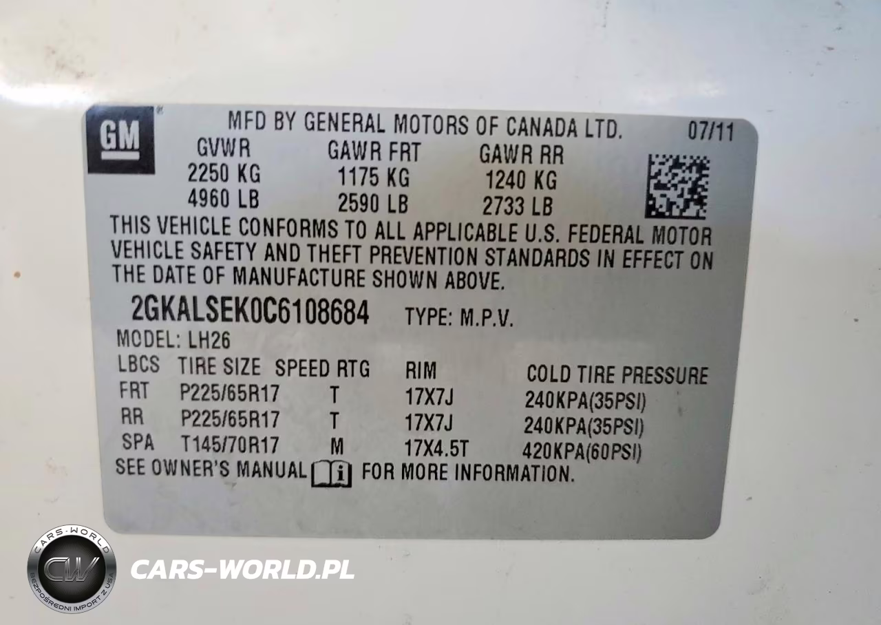 2012 GMC Terrain Sle VIN:2GKALSEK0C6108684 - 12