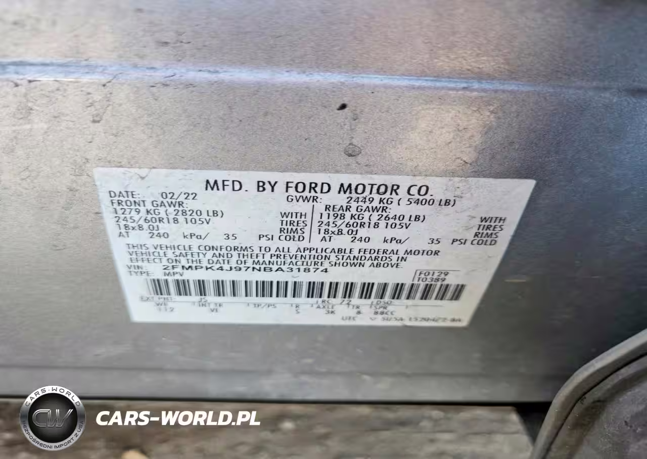 2022 Ford Edge Sel VIN:2FMPK4J97NBA31874 - 13