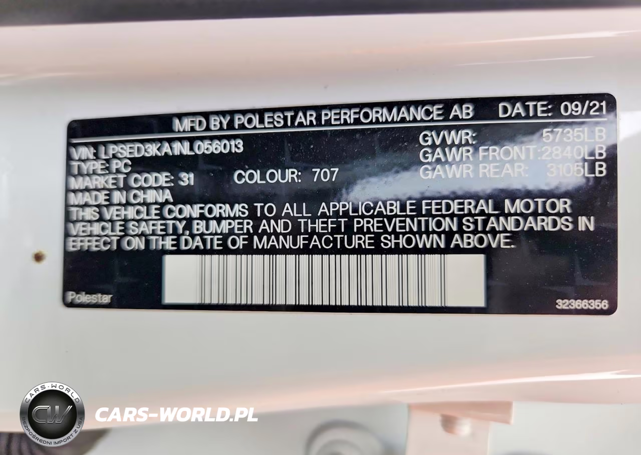 2022 Polestar 2 VIN:LPSED3KA1NL056013 - 13